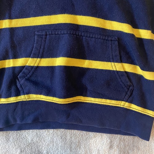 Polo Ralph Lauren Henley Hoodie Boys Size 6 Striped Blue And Yellow Preppy - Picture 10 of 11