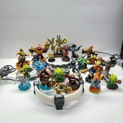 Lot of 23 Skylanders Xbox360 Figures and 2 Portal of Power Mixed Bundle Untested