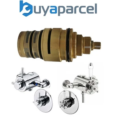 BUYAPARCEL Brass Thermostatic Mixer Shower Valve Cartridge - Bath Shower Mixer Tap Replace