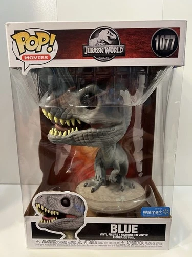 Funko POP! Jumbo 10"  Jurassic World Blue # 1077 Walmart Exclusive Movies