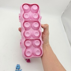 Hatchimals Colleggtibles Lot Of 14 + Pink Egg Carton Storage Container Mixed