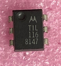 Motorola TIL116 optocoupler transistor output Integrated Circuit