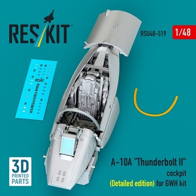 ResKit RSU48-0519 1/48 A-10A Thunderbolt II Cockpit Detailed Edition for GWH Kit