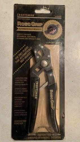 Craftsman 45008 Robo Grip Curved Jaw 7” Pliers, Open Package - Unused USA