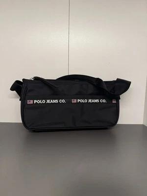 Ralph Lauren Polo Sport Kleine Runde Tasche Clutch, Schwarz - Bild 1 von 4