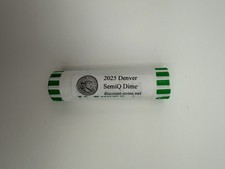 2026 D Denver SemiQ Uncirculated Dime $5 Roll 50 Coins - IN HAND