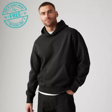 NEW Levi's Men's Authentic Hoodie Sweatshirt Long Sleeves, Black Agate - Black