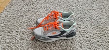 Fila Women's Trainers UK Size 5 Light Blue and Grey with Orange Laces