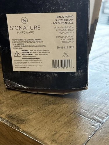 Signature Hardware SH439112BN Menlo Round Shower Drain, Brushed Nickel - Picture 1 of 8