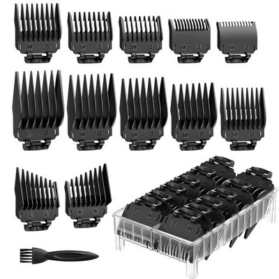 Hair Cutting Guards Set Organizer 1/161 Inch Barber Clipper Guide Combs 14 Pcs
