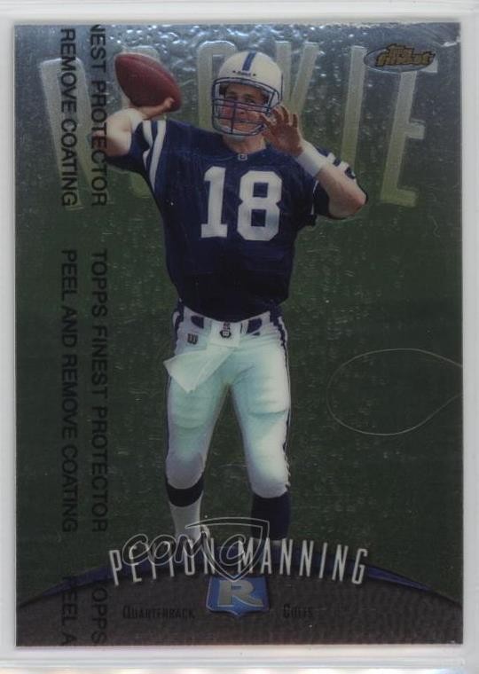 1998 Topps Finest Rookie Peyton Manning #121 HOF 2q0