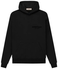 NEW Fear of God Essentials Stretch Limo Black Hoodie Size Large Authentic  NWT