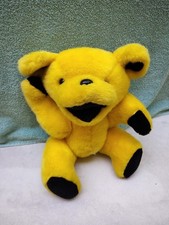 Grateful Dead Yellow Bear Plush NO COLLAR Jointed Stuffed Steven Smith