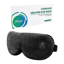 Telepepe Heated Eye Mask for Dry Eyes, Cordless 1 Count Pack of 1 , Black