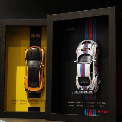 #ad Diecast Car 1:32 Scale Metal Alloy Sports Racing Model 3D Photo Frame Unisex AU $99.00