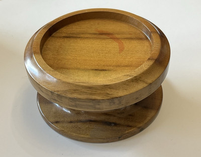 Vintage Myrtlewood Candle Holder Wooden For Pillar Candles Oregon MCM