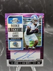 Jahmyr Gibbs 2023 Contenders Optic Rookie Ticket Auto Purple Pulsar /21