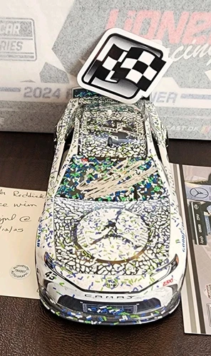 2024 Tyler Reddick #45 Autographed Jordan Brand Talladega Race Win 1/24TH - Picture 1 of 4