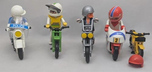 Vintage Playmobil Motorcycles Lot
