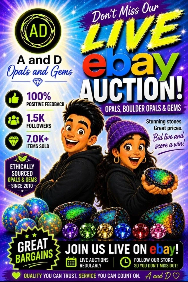 Lots of $1 Starts 🔥 Opal Auctions - Rough ✨Penny Drops 💎Gemstones & More!