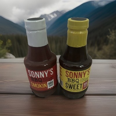 2 Pack Sonny s BBQ Sauce 21 oz   Sweet & Smokin  Flavor Combo