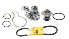 Water Pump + Coolaant Thermostat + Drive Belt for AUDI 4000 (1981-1987)