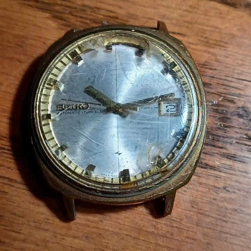 Vintage Seiko 7625-7013 Sportsmatic Super Automatic Watch - WORKS - NO BAND