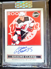 1/10  2024-25 U.D. Clear Cut. RED.  ROOKIE VINTAGE.  AUTO.  GRAEME CLARKE  VA-GC
