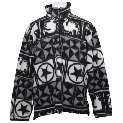 Puls Sports, Fleecepullover, Größe: L, Schwarz/Weiß/Grau/Mehrfarbig #KMj