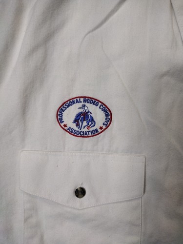 Vintage Wrangler PRCA Rodeo Embroidered Long Sleeve Button Down Shirt Size XL - Picture 2 of 11
