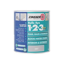 Zinsser Bulls Eye® 1-2-3 Plus Primer, Sealer & Stain Killer Grey 1 litre