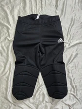 NWT Adidas Tierro 13 ClimaLite Black Padded Goalkeeper 3/4 Pants Size Medium