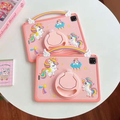 Unicorn Kid Stand Case Cover For iPad 11th A16 10th 10.9'' 9 8 mini 7 6 Air Pro