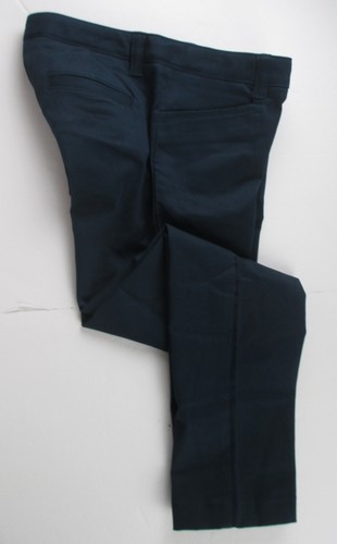 LANDS END Navy School Uniform Pencil Leg Chino Pants Girls 16 NEW