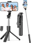 Mini Selfie Stick Stativ Erweiterbar 4 in 1 Selfie Stange mit Abnehmbarer Fernbe