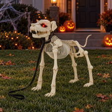 5 FT Animated Dog Skeleton Halloween Decoration 2026 FREE SHIPPING