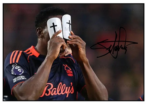 11328. Taiwo Awoniyi Signed Pictures (A4 Prints) Forest Nigeria Berlin Mainz etc