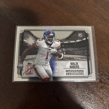 2024 Topps Signature Class Malik Nabers Gridiron Ambassadors RC #GA-8 Giants