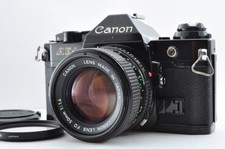 Canon AE-1 Program Black Film Camera New FD NFD 50mm 1.4 Lens From JAPAN 90002