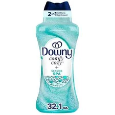 Downy Comfy Cozy In-Wash Laundry Scent Booster Beads, Seaside Spa Scent, 32.1 oz