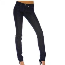 Joe’s Jeans Chelsea Skinny 28 Dark Pascale Wash Slim Low Rise 2010 Style