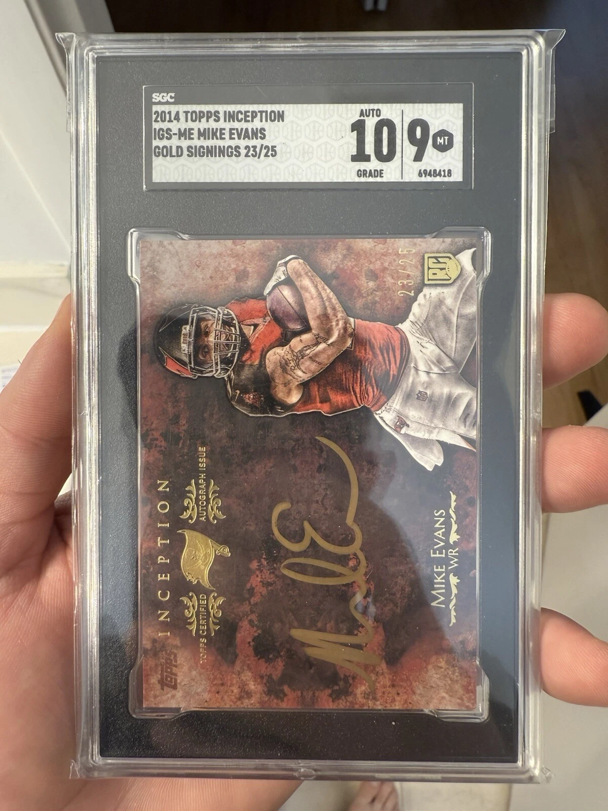Mike Evans Topps Inception Signings #IGSME Gold