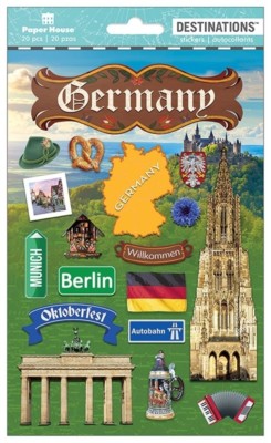 Crafts Stickers Dimensional Germany Pretzel Stein Oktoberfest Berlin Munich