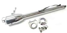28 Chrome Tilt Floor Shift Steering Column Install Kit W 2.5 Drop U-joint