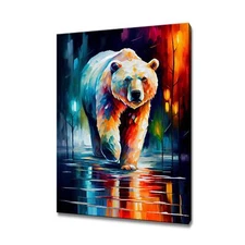 Polar Bear Canvas Print Painting Picture Wall Art Home Decor Animals Handmade