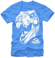 Jurassic Park TRex Head Adult T-Shirt - Official Jurassic World Dinosaurs T-Rex