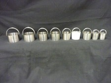 LOT OF 9 STAINLESS STEEL ROUND BISCUIT OR COOKIE CUTTERS MULTIPLE SIZES 1" TO 3"