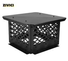 Chimney Cap 14" x 14" Black Flue Caps Fireplace Chimney Cover