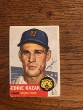 Eddie Kazan Autograph 1953 Baseball Card (16,493