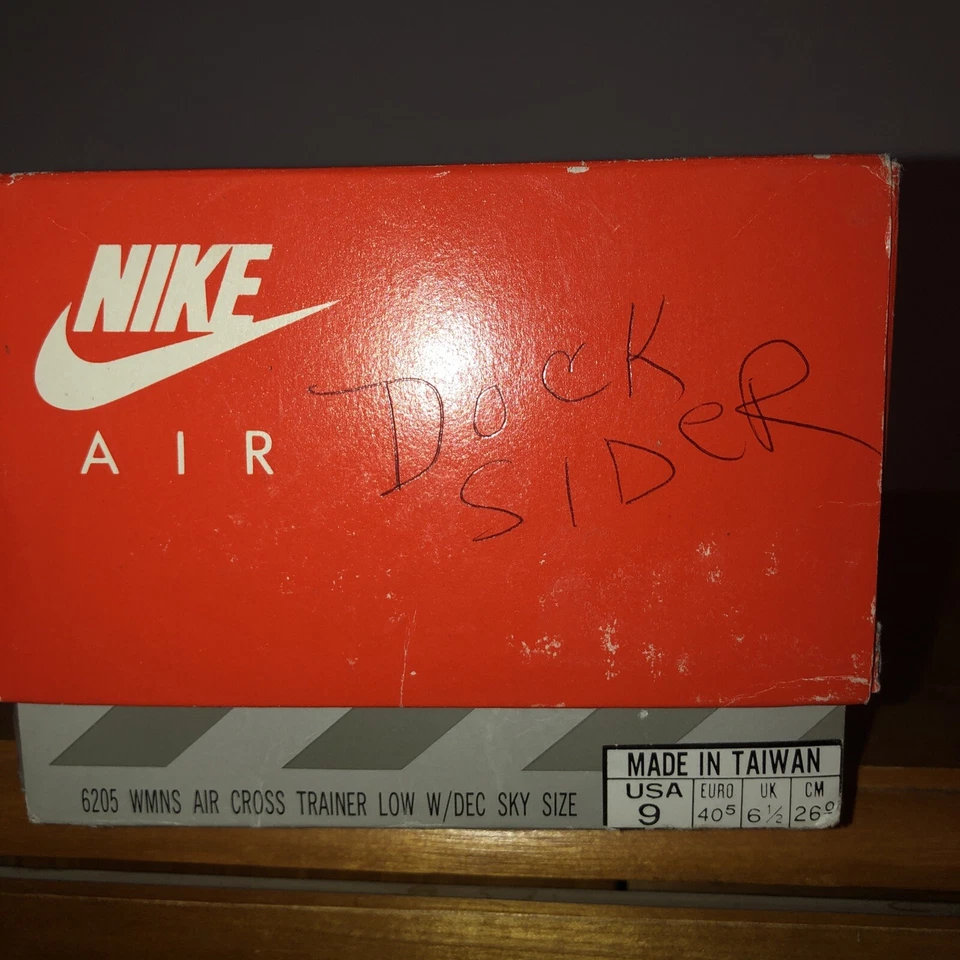 RARO Zapato Nike Vintage Años 80 SOLO EN CAJA Mujer 9 En Corea Foto 4 de 4